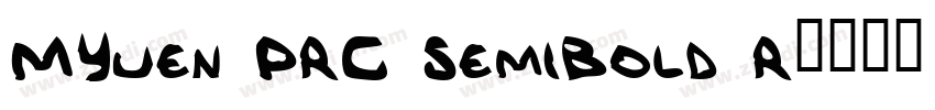 MYuen PRC SemiBold R字体转换